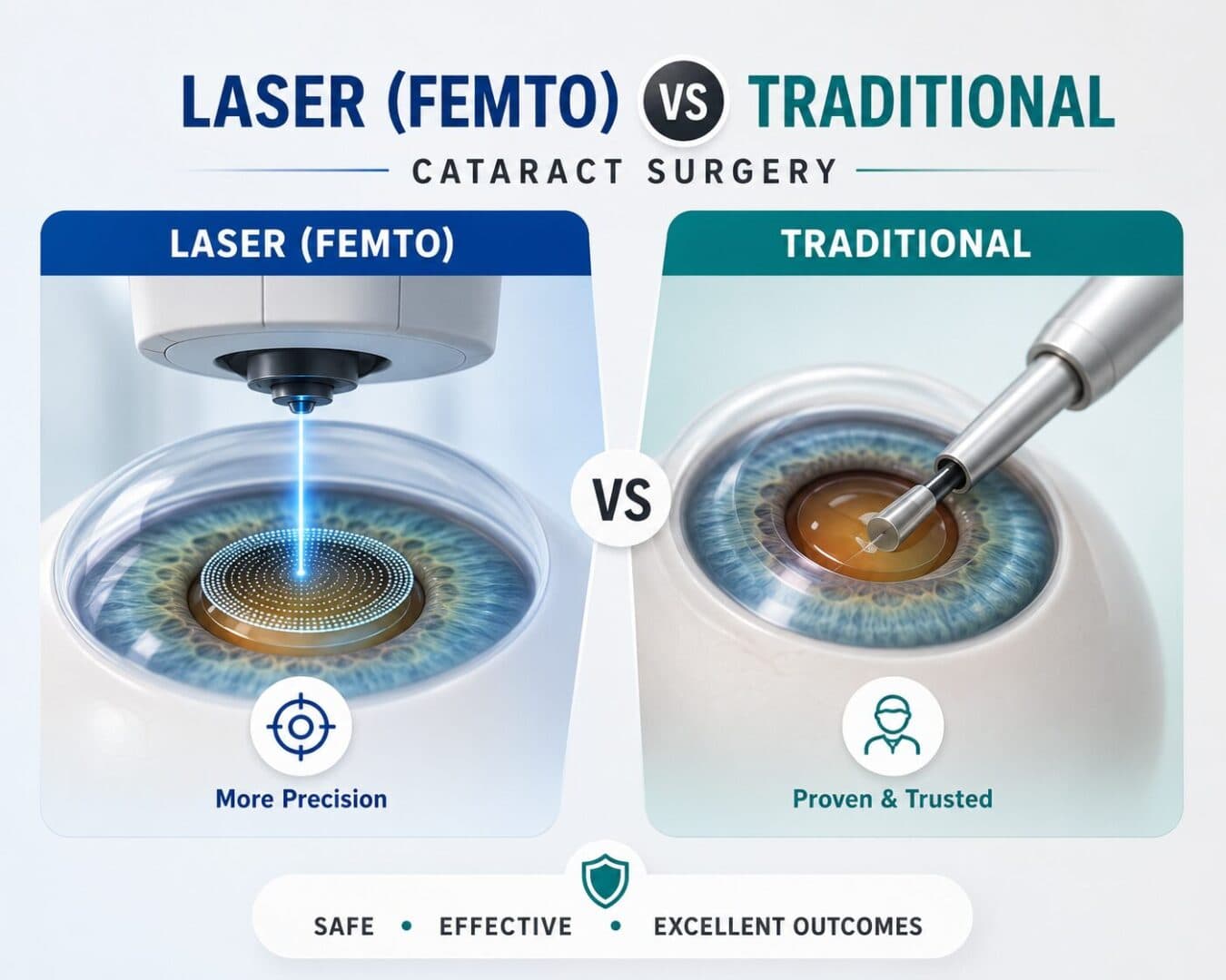 Laser vs Traditional Cataract Surgery