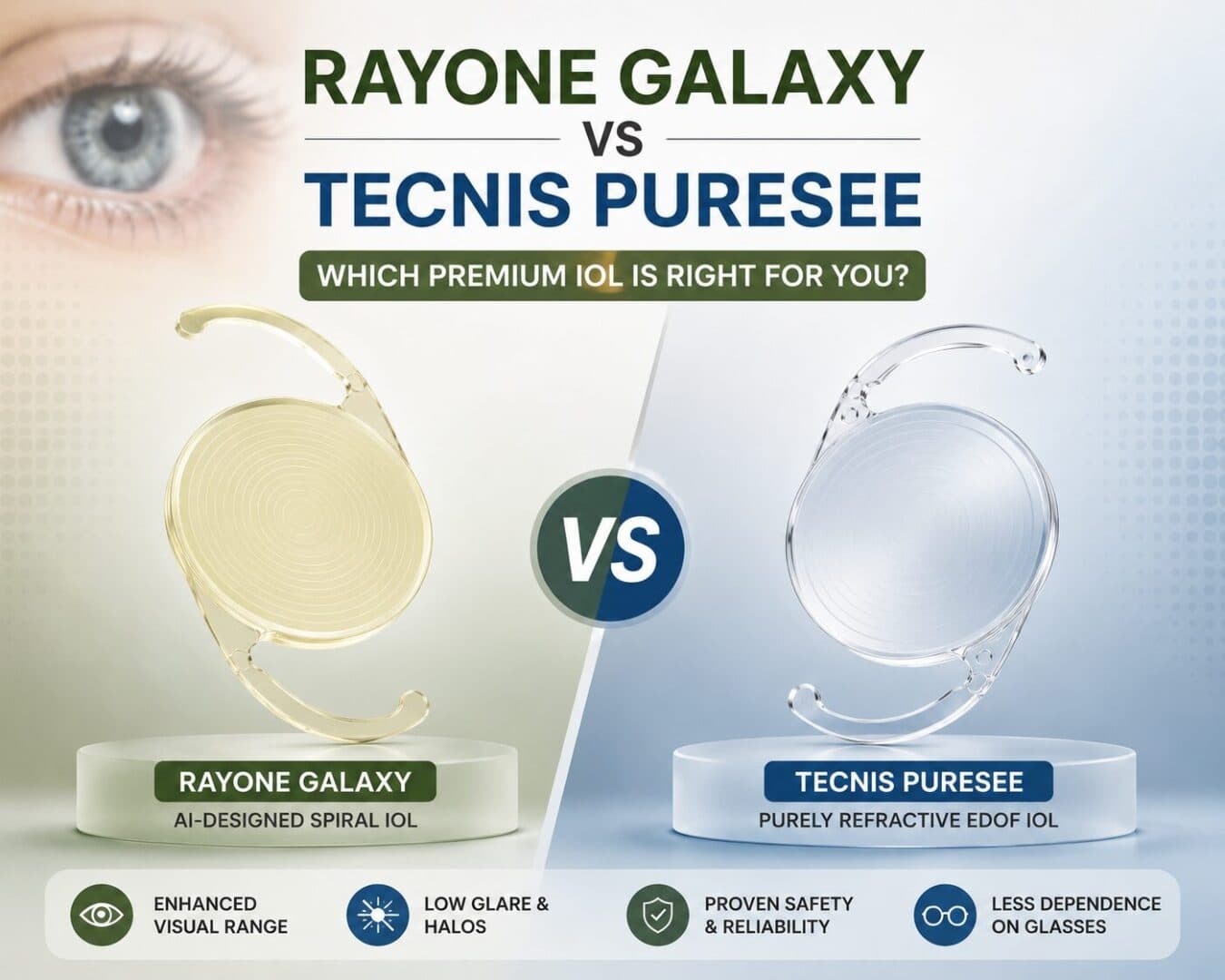 RayOne Galaxy vs Tecnis PureSee